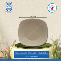 Chén Chấm Vuông CV 43N, CV 44N Nhám Màu Nâu (Nhiều Size) Fataco Nhựa