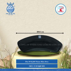 Dĩa DCQ 28 Nhám Màu Đen Dài: 29.6cm Rộng: 10.8cm Cao: 3.4cm Fataco Nhựa N DCQ28 MD
