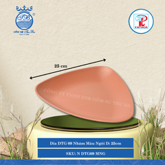 Dĩa DTG 07N, DTG 08N, DTG 09N Nhám Màu Ngói (Nhiều Size) Fataco Nhựa