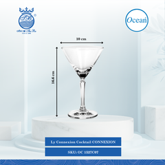 Ly Cocktail , 215ml Ø: 10cm Ø:Đáy: 7.5cm Ø:M 10cm 215ml Cao: 16.6cm 24 Cái/Thùng 6 Cái/Hộp Ocean Thủy Tinh OC 1527C07