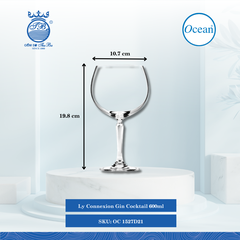 Ly Gin Cocktail ,600ml Ø: 10.7cm Ø:Đáy: 7.5cm Ø:M 8.8cm 600ml Cao: 19.8cm 24 Cái/Thùng 6 Cái/Hộp Ocean Thủy Tinh OC 1527D21