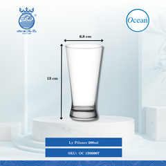 Ly Pilsner Ocean Thủy Tinh