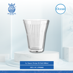 Ly Space Stripe Hi Ball, 300ml 300ml 48 Cái/Thùng 6 Cái/Hộp Ocean Thủy Tinh OC 1P03862