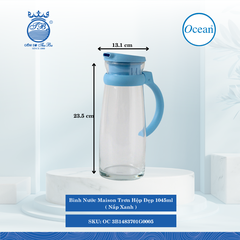 Bình Nước Maison Trơn Hộp Đẹp Ocean Thủy Tinh