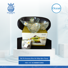 Bộ Tô Sonoma Hoa Sứ (Hộp Qùa Tặng) Ocean Thủy Tinh OC 3GS000007G0052