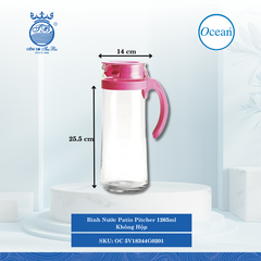 Bình Nước Patio Pitcher Không Hộp Ocean Thủy Tinh