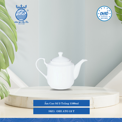 Ấm Cao A1 Trắng (Nhiều Sise) Ohio Sứ
