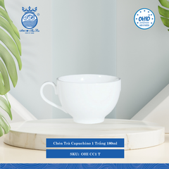 Chén Trà Cappuccino A1 Trắng (Nhiều Size) Ohio Sứ