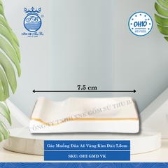 Gác Muỗng Đũa A1 Vàng Kim Dài: 7.5cm 120 Cái/Thùng Ohio Sứ OHI GMD VK