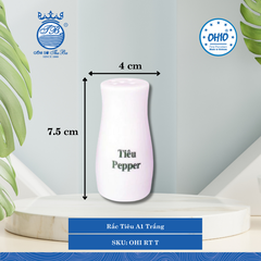 Rắc Tiêu A1 Trắng Rộng: 4cm Cao: 7.5cm 50 Cái/Thùng Ohio Sứ OHI RT T