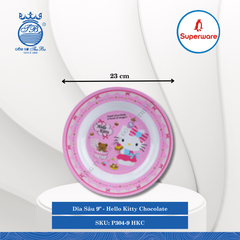 Dĩa Sâu Hello Kitty Chocolate (Nhiều Size) Superware Nhựa