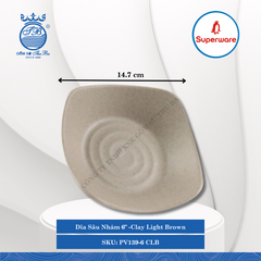 Dĩa Sâu Nhám J&K Nhám Clay Light Brown (Nhiều Size) Superware Nhựa