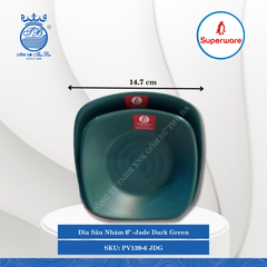 Dĩa Sâu Nhám J&K Nhám Jade Dark Green (Nhiều Size) Superware Nhựa