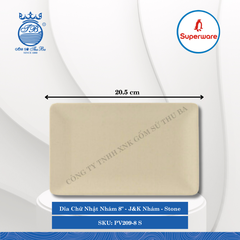 Dĩa Chữ Nhật Nhám J&K Nhám Stone (Nhiều Size) Superware Nhựa