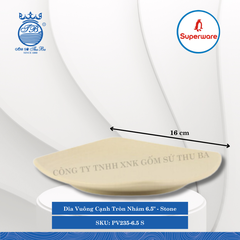 Dĩa Vuông Cạnh Tròn J&K Nhám Stone (Nhiều Size) Superware Nhựa