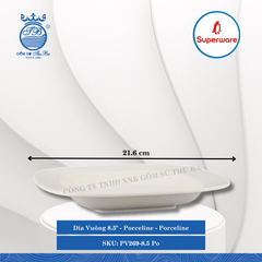 Dĩa Vuông Porceline Porceline (Nhiều Size) Superware Nhựa