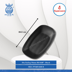 Dĩa Xuồng Nhám Mờ J&K Nhám Mờ Black (Nhiều Size) Superware Nhựa