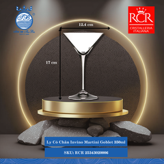 Ly Invino Martini Goblet, 350 ml Ø: 12.4cm 350ml C: 17cm 6 Cái/Hộp RCR Crystal Thủy Tinh RCR 25343020006