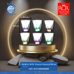 Ly Fusion Coloured (Nhiều Size) RCR Crystal Thủy Tinh