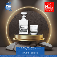 Bộ 01 Bình 850 ml và 02 Ly 290ml Urban Whisky RCR Crystal Thủy Tinh RCR 26963020006