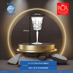 Ly Wine Glass Etna (Nhiều Sze) RCR Crystal Thủy Tinh