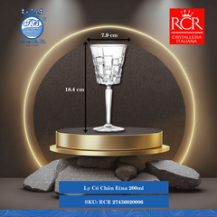 Ly Wine Glass Etna (Nhiều Sze) RCR Crystal Thủy Tinh