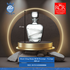 Bình Uống Rượu Prestige Vertigo, 850 ml 850ml C: 17cm 1 Cái/Hộp RCR Crystal Thủy Tinh RCR 51553020006