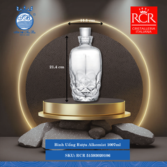 Bình Uống Rượu Alkemist, 1.07L Ø: 11.1cm 1,007ml C: 21.4cm 1 Cái/Hộp RCR Crystal Thủy Tinh RCR 51593020106