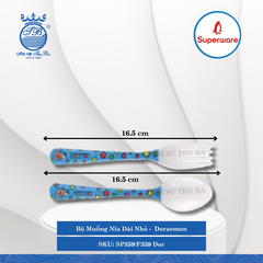 Bộ Muỗng Nĩa Dài Doraemon Superware Nhựa