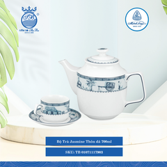 Bộ Trà Jasmine Thôn Dã 700ml ML I Sứ Tea Set TB 01071117903
