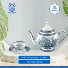 Bộ Trà Hoàng Cung Hồn Quê 800ml ML I Sứ Tea Set TB 01084030003