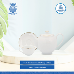 Bộ Trà Camellia Chỉ Vàng (Nhiều Size) ML I Sứ