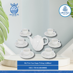 Bộ Trà Cao Sago Trắng 1,300ml ML I Sứ TB 01130100003