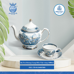 Bộ Trà Hoàng Cung Hồn Việt Vàng (Nhiều Size) ML I Sứ