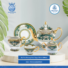 Bộ Trà Hoàng Cung Sen Ngọc Bích (Nhiều Size) ML I Sứ