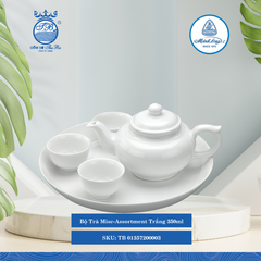 Bộ Trà Misc Assortment Trắng 350ml ML I Sứ Tea Set TB 01357200003