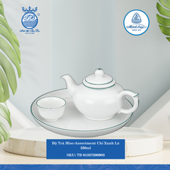 Bộ Trà Misc Assortment Chỉ Xanh Lá 350ml ML I Sứ Tea Set TB 01357200903