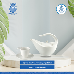 Bộ Trà Anh Vũ Trắng Ngà 450ml ML I Sứ Tea Set TB 01458000003