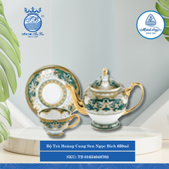 Bộ Trà Hoàng Cung Sen Ngọc Bích (Nhiều Size) ML I Sứ