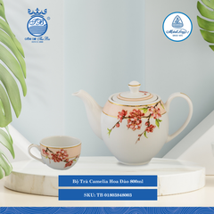 Bộ Trà Camellia Hoa Đào 800ml ML I Sứ Tea Set TB 01803848003