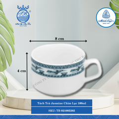 Tách Trà Jasmine Chim Lạc (Nhiều Size) ML I Sứ