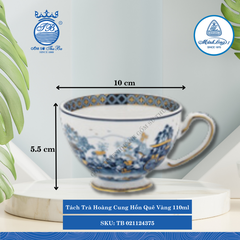 Tách Trà Hoàng Cung Hồn Quê Vàng 110ml Dài:10cm Rộng: 8cm Cao: 5.5cm ML I Sứ TB 021124375