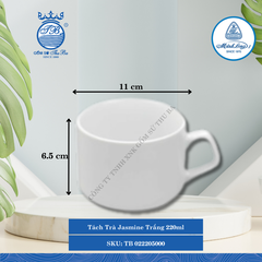 Tách Trà Jasmine Trắng (Nhiều Size) ML I Sứ