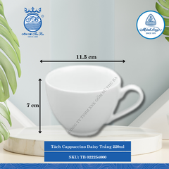 Tách Cappuccino Daisy Trắng (Nhiều Size) ML I Sứ