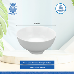 Chén Cơm Jasmine Trắng (Nhiều Size, Nhiều Loại) ML I Sứ