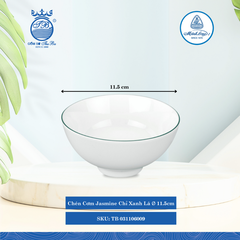 Chén Cơm Jasmine Chỉ Xanh Lá (Nhiều Loại) ML I Sứ