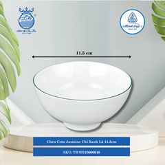 Chén Cơm Jasmine Chỉ Xanh Lá (Nhiều Loại) ML I Sứ