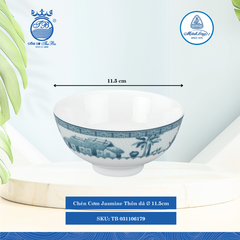 Chén Cơm Jasmine Thôn Dã Ø: 11.5cm Cao: 6cm ML I Sứ Rice Bowl TB 031106179