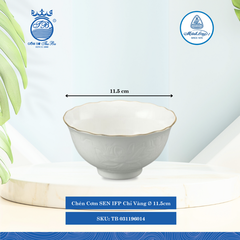 Chén Cơm Sen Chỉ Vàng Ø: 11.5cm ML I Sứ Rice Bowl TB 031196014