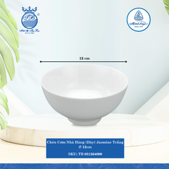 Chén Cơm Jasmine Trắng (Nhiều Size, Nhiều Loại) ML I Sứ